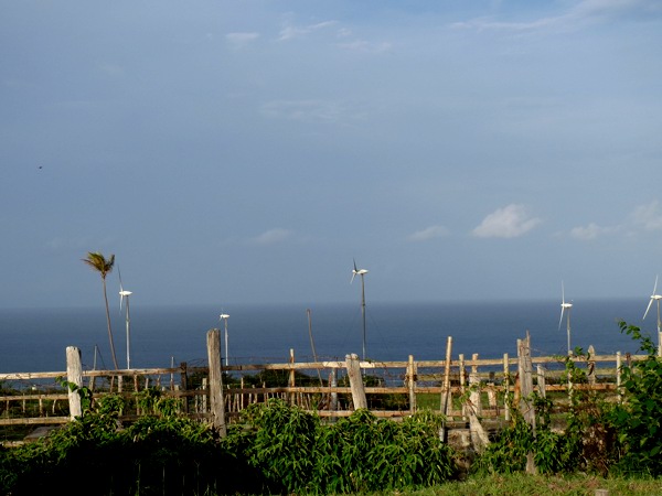A wind farm in Nevis