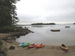 A beach on Sebago Lake, Maine