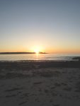 Maine beach sunset